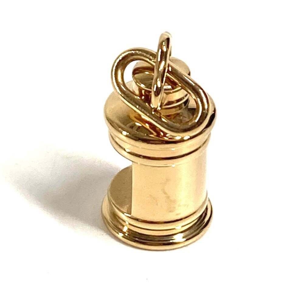 HERMES Hermès Curiosite accessories jewelry necklace pendant top metal men's ... - Picture 5 of 5